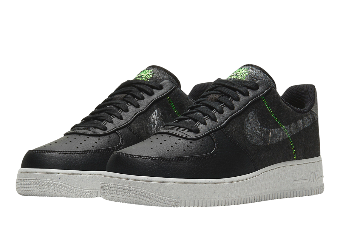 Nike Air Force 1 '07 LV8 (Black Electric Green)