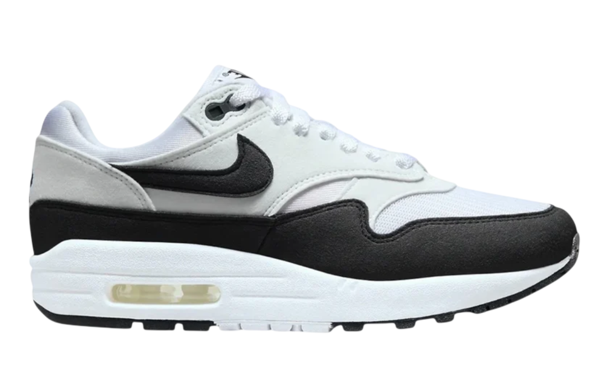 Womens Nike Air Max 1 (White/Black)