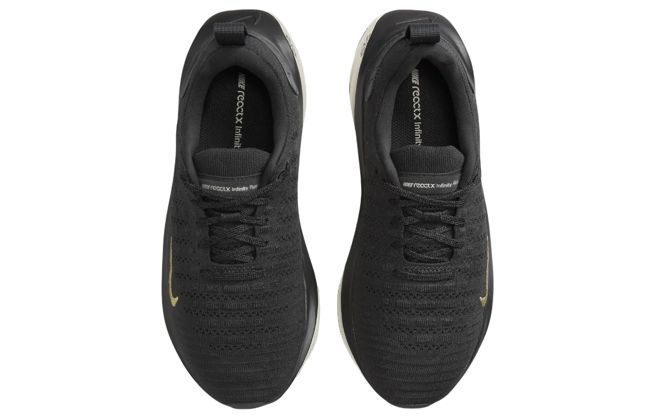 Womens Nike ReactX Infinity Run 4 (Dark Smoke Grey/Metallic Gold)