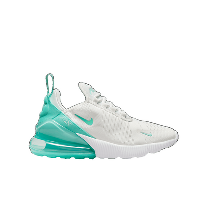 Womens Nike Air Max 270 (White Emerald Rise)