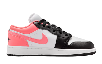 Air Jordan 1 Low GS (Black/Pink Gaze-White)