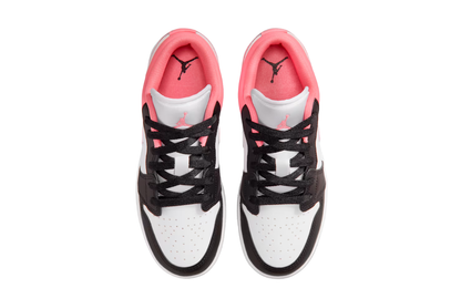 Air Jordan 1 Low GS (Black/Pink Gaze-White)