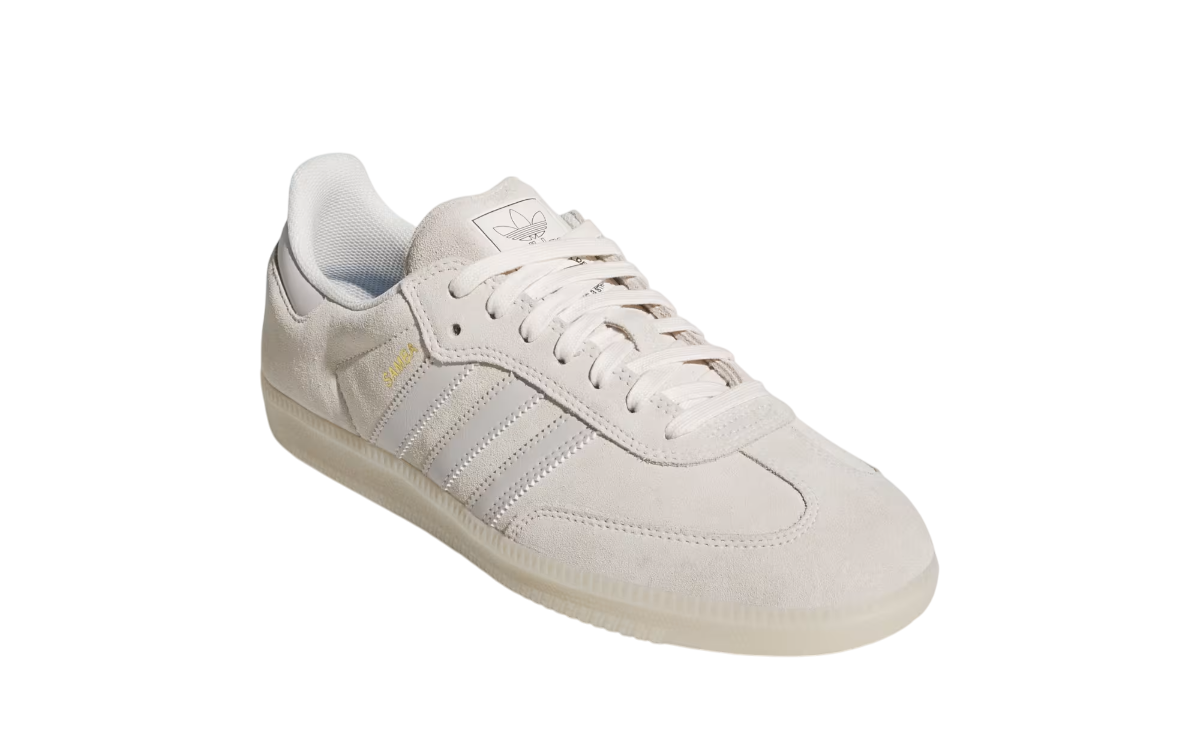 Adidas Samba ADV shoes highlighting sleek silhouette, classic Adidas branding, and versatile style.