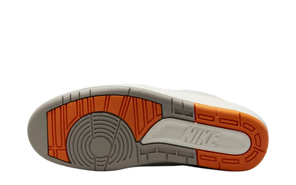 Air Jordan 2 Retro Low Craft Melon Tint shoe sole showing classic traction pattern and midsole details.