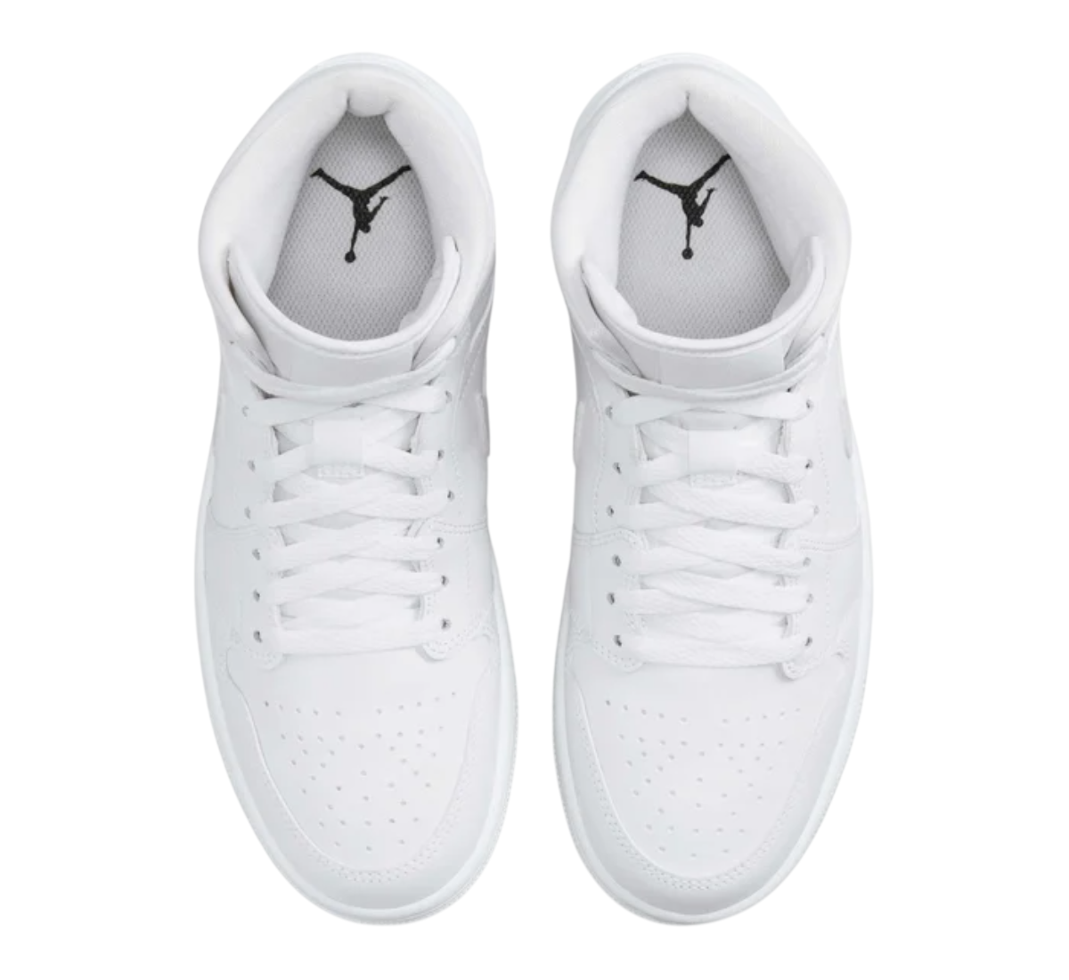 Womens Jordan 1 Mid (Triple White)