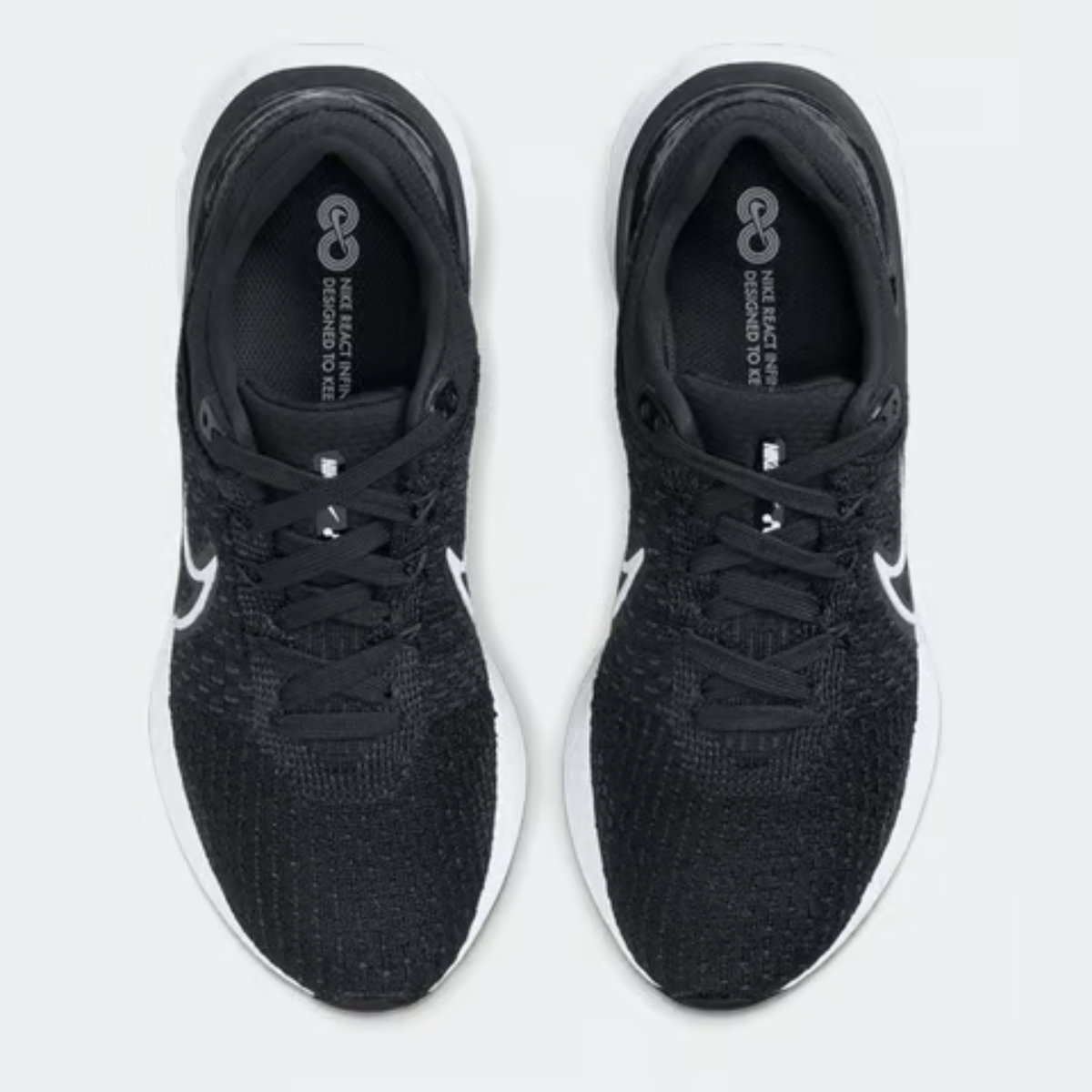 Womens Nike React Infinity Run FK 3 (Black/White)