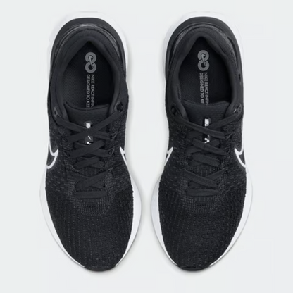 Womens Nike React Infinity Run FK 3 (Black/White)