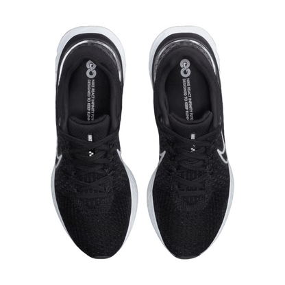 Nike React Infinity Run Flyknit 3 (Black/White)