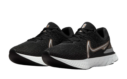 Womens Nike React Infinity Run FK 3 (Black/Metallic Copper)