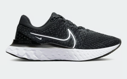 Womens Nike React Infinity Run FK 3 (Black/White)