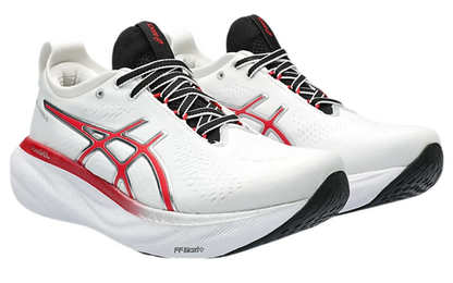 Asics GEL-NIMBUS 25 (White/Red)