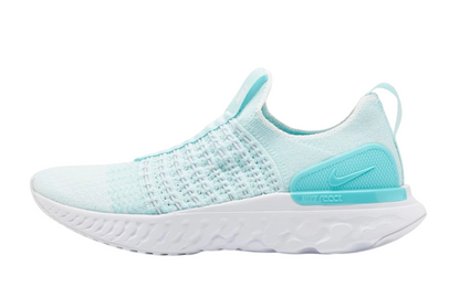 Womens Nike React Phantom Run FK 2 (White/Teal)