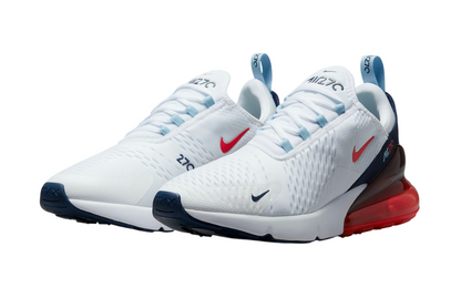 Nike Air Max 270 (White/Chile Red-Midnight Navy)