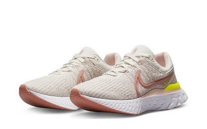 Womens Nike React Infinity Run Flyknit 3 (Sail/Light Madder Root)