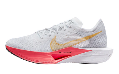 Womens Nike ZoomX Vaporfly NEXT% 3 (White/Topa Gold)