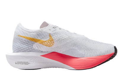 Womens Nike ZoomX Vaporfly NEXT% 3 (White/Topa Gold)