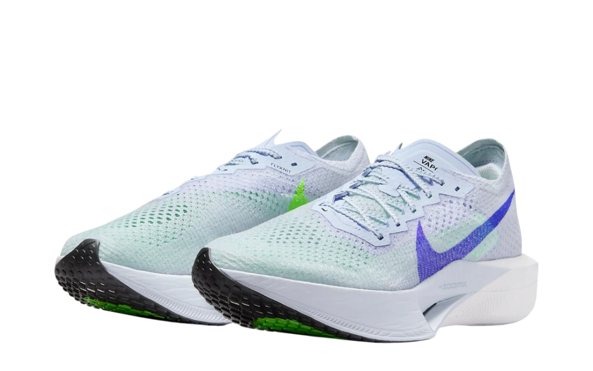 Womens Nike ZoomX Vaporfly NEXT% 3 (Grey/Racer Blue)