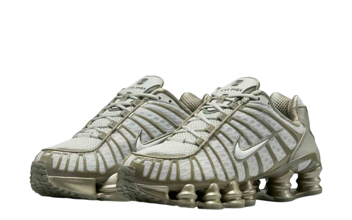 Womens Nike Shox TL (Light Silver/White-Light Army)