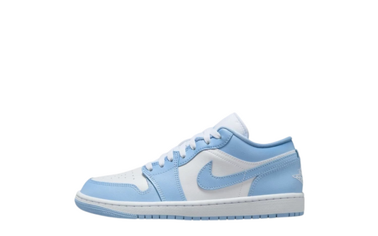 Womens Air Jordan 1 Low (White/Aluminum)