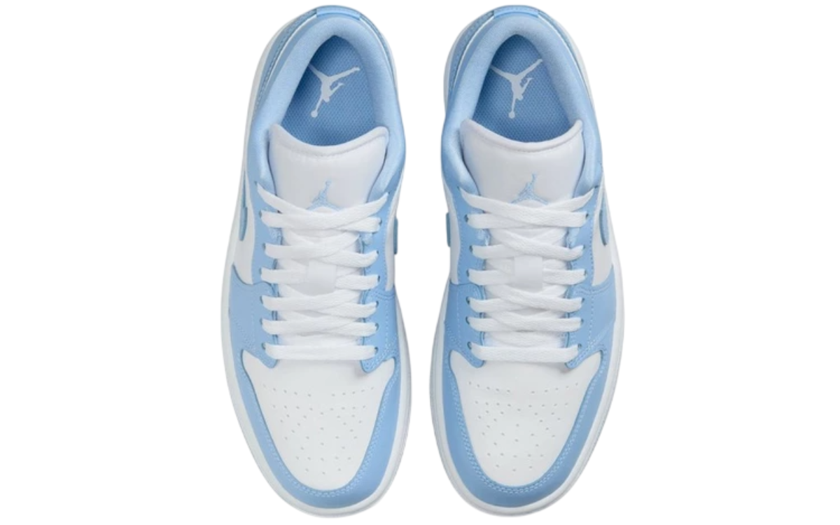 Womens Air Jordan 1 Low (White/Aluminum)