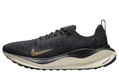 Womens Nike ReactX Infinity Run 4 (Dark Smoke Grey/Metallic Gold)