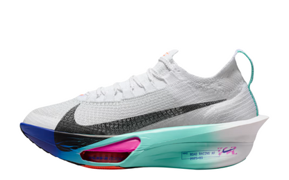 Womens Nike Air Zoom Alphafly Next% 3 (White/Hyper Turquoise)