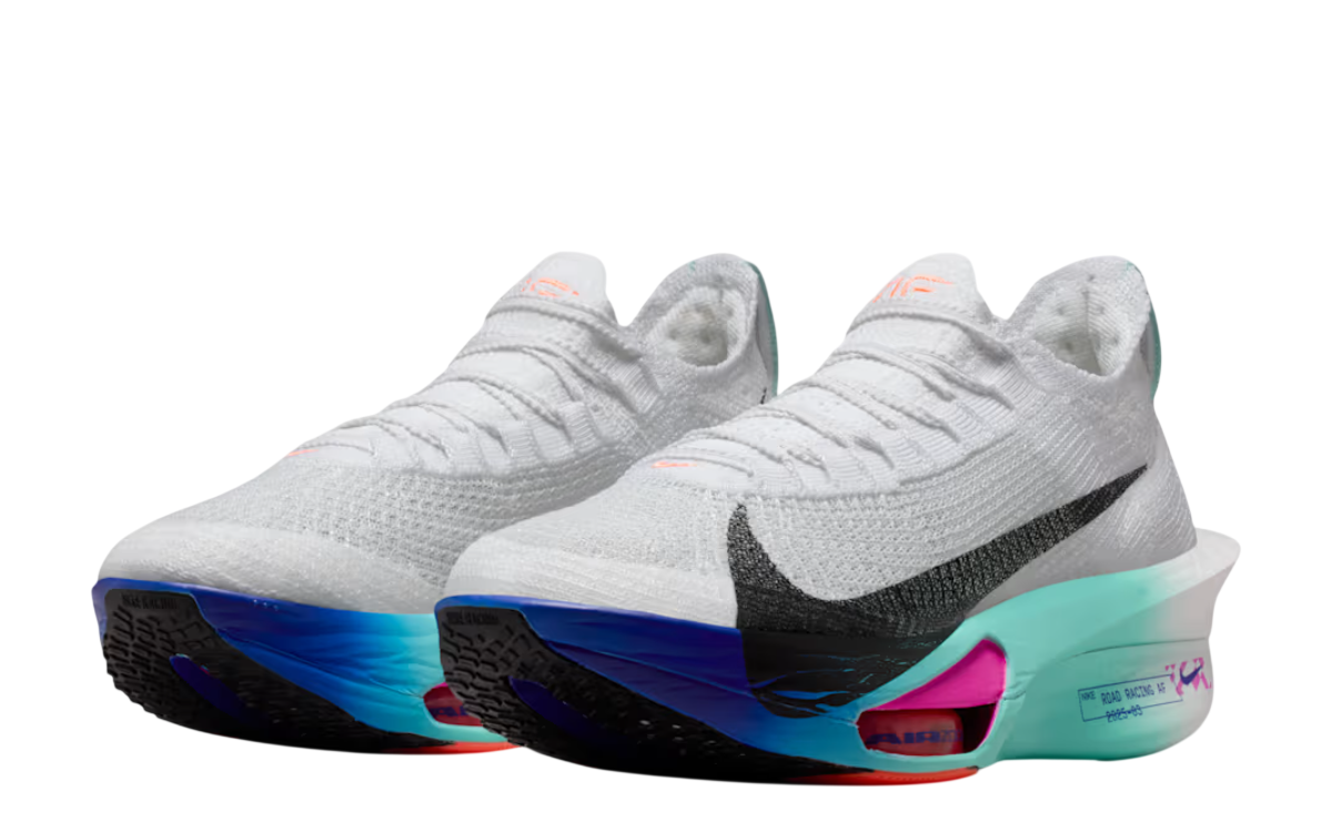 Womens Nike Air Zoom Alphafly Next% 3 (White/Hyper Turquoise)