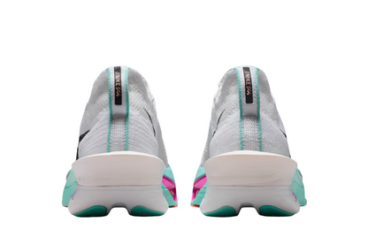 Womens Nike Air Zoom Alphafly Next% 3 (White/Hyper Turquoise)