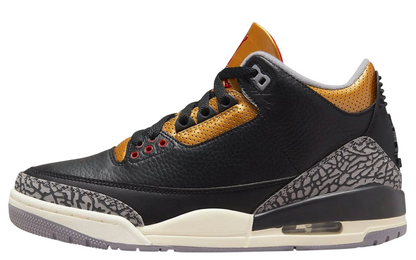 Womens Air Jordan 3 Retro (Black Gold)