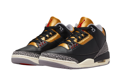 Womens Air Jordan 3 Retro (Black Gold)