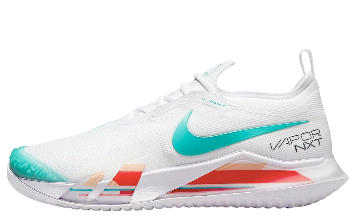 Womens Nike React Vapor NXT Hardcourt (White/Teal)