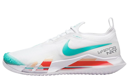 Womens Nike React Vapor NXT Hardcourt (White/Teal)