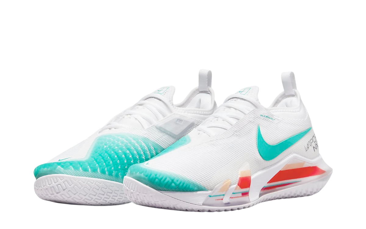 Womens Nike React Vapor NXT Hardcourt (White/Teal)