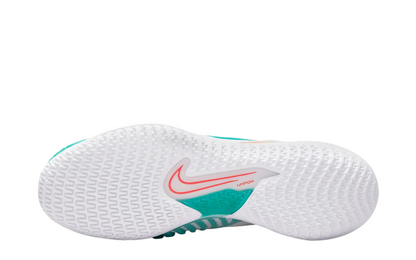 Womens Nike React Vapor NXT Hardcourt (White/Teal)