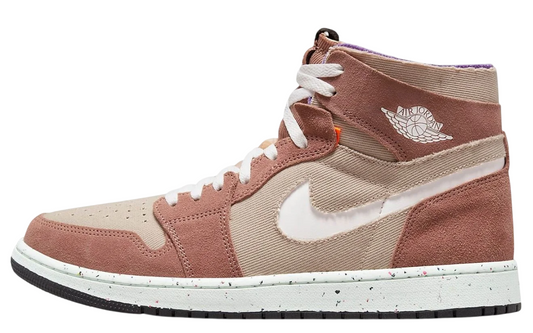 Air Jordan 1 High Zoom Comfort (White/Fossil-Stone)