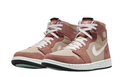 Air Jordan 1 High Zoom Comfort (White/Fossil-Stone)