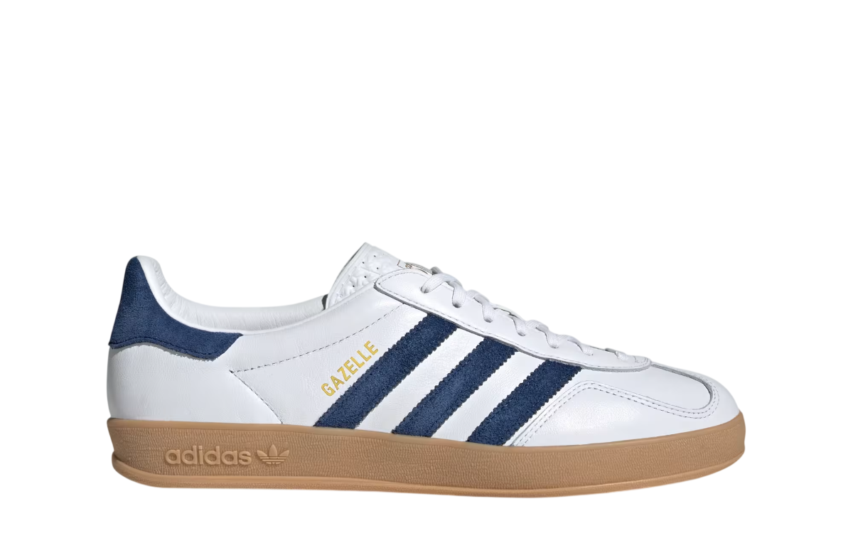 Adidas Gazelle Indoor (Cloud White/Mystery Blue)