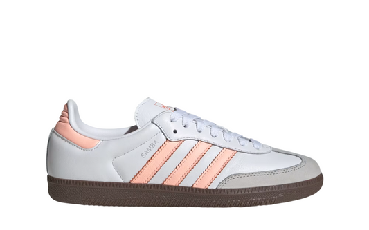 Womens Adidas Samba OG (Cloud White/Clear Orange)