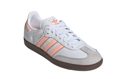 Womens Adidas Samba OG (Cloud White/Clear Orange)