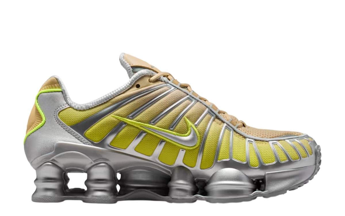 Womens Nike Shox TL Fade (Gold/Volt-Metallic Silver)