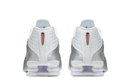 Womens Nike Shox R4 (White/Metallic Silver)