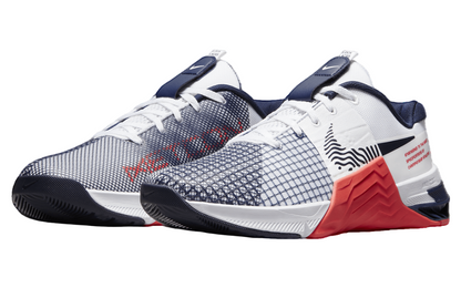 Nike Metcon 8 (White/Blue/Red)