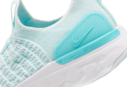 Womens Nike React Phantom Run FK 2 (White/Teal)