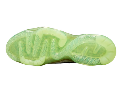Green shoe sole on a white background
