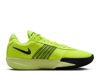Nike GT Cut Academy Volt basketball shoes showing sleek profile and durable upper for court movement.