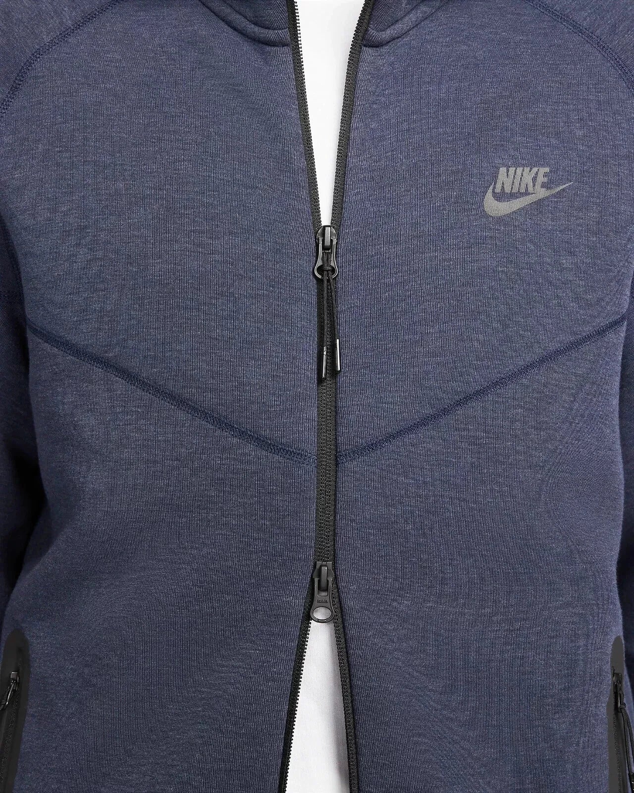 Nike Sports Tech Fleece Windrunner Full-Zip Hoodie (Obsidian Heather/Black)